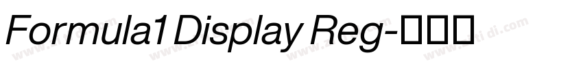 Formula1 Display Reg字体转换